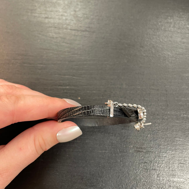 Bracelet Dior Cuir Noir
