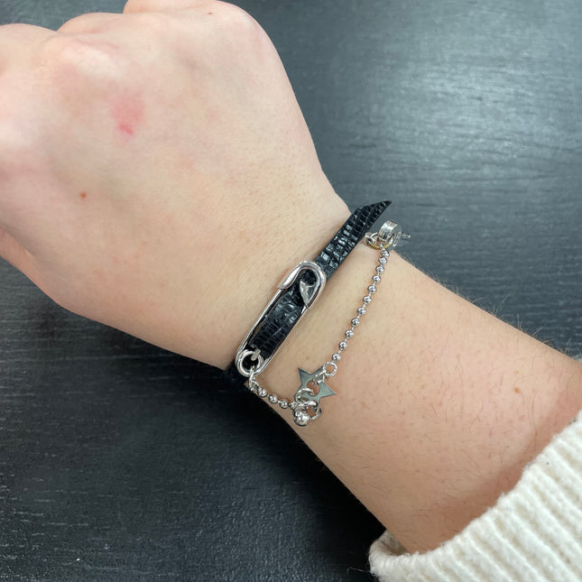 Bracelet Dior Cuir Noir