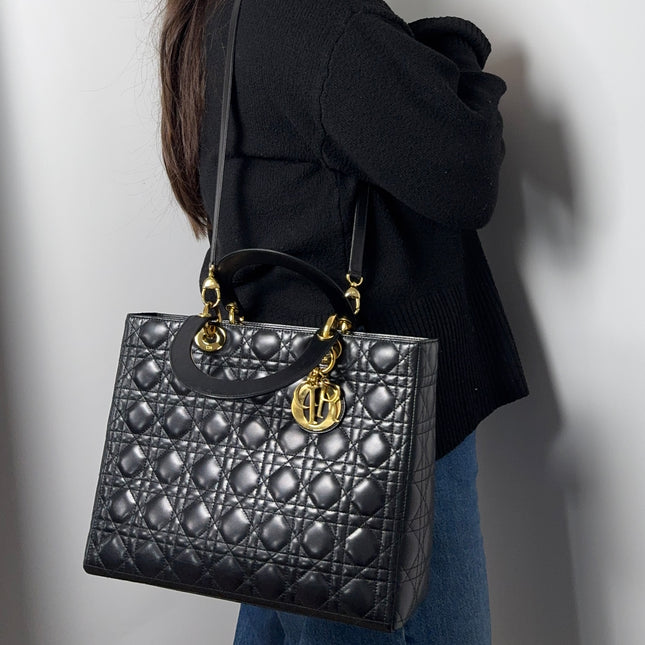 Sac Lady Dior Large Noir