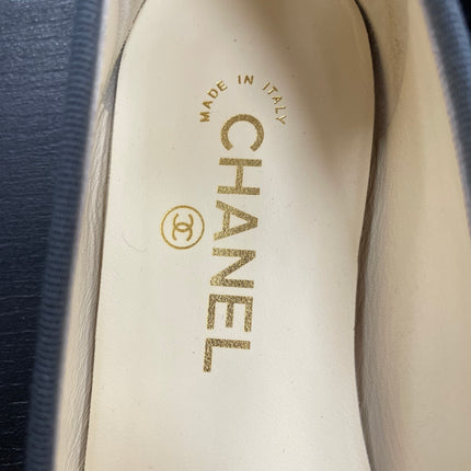 Ballerines Chanel bleues Metalisees T39