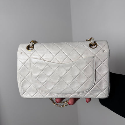 Sac Chanel Timeless Vintage 23cm Blanc