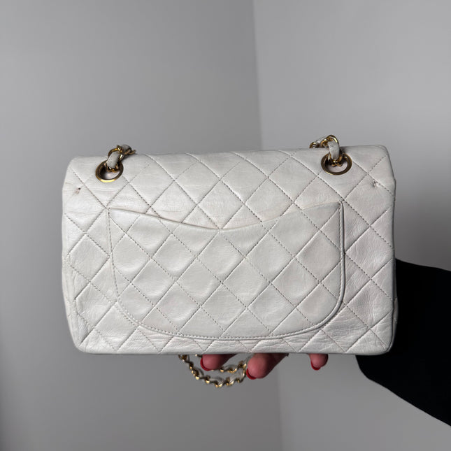 Sac Chanel Timeless Vintage 23cm Blanc
