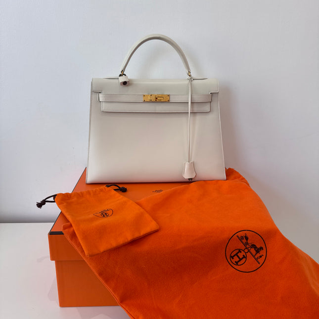 Sac Hermès Kelly 32 Blanc craie