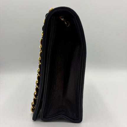Sac Chanel Single flap marine