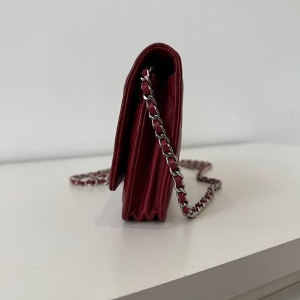 Sac Chanel Wallet on Chain Rouge Éteint