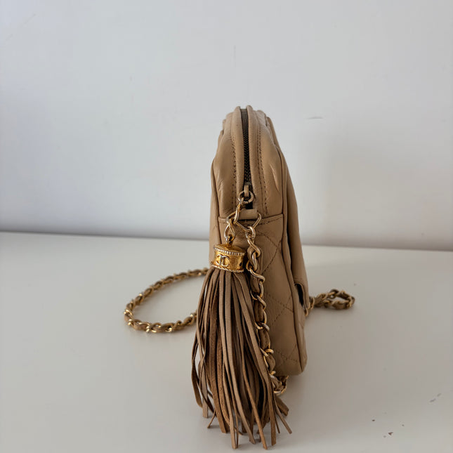 Sac Chanel Caméra Vintage beige