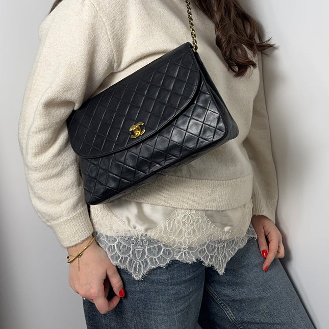 Sac Chanel Classique Bandoulière Noir Vintage
