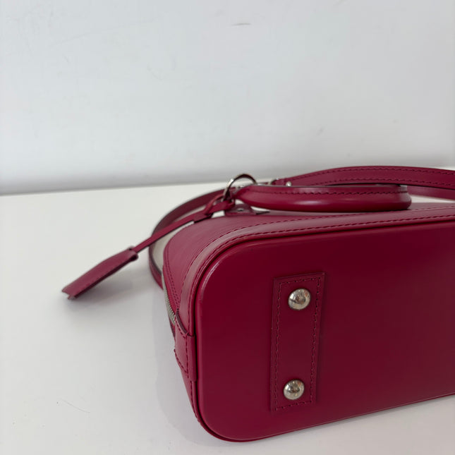 Sac Louis Vuitton BB Alma Cuir Épi Framboise