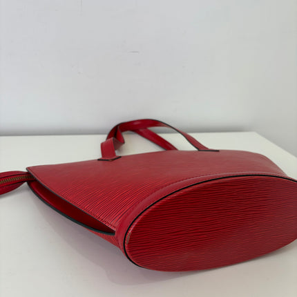 Sac Louis Vuitton Saint Jacques PM Cuir Épi Rouge