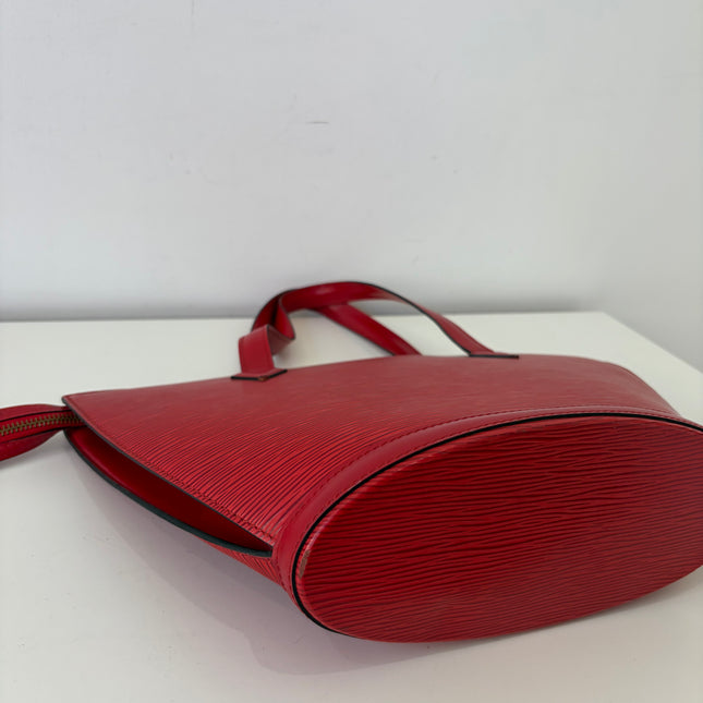 Sac Louis Vuitton Saint Jacques PM Cuir Épi Rouge