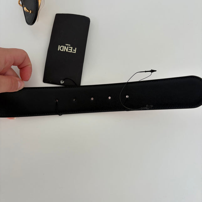 Ceinture Fendi rose réversible