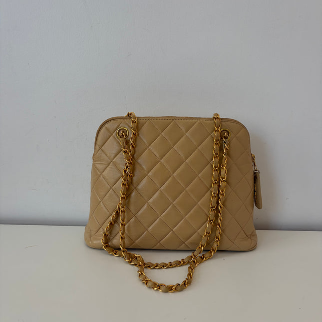 Sac Chanel shopping épaule Beige