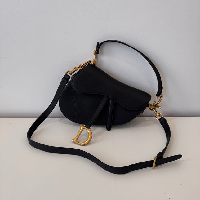 Sac Saddle Dior Moyen Noir Bandoulière