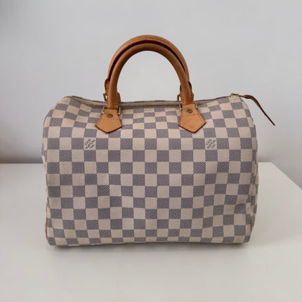 Sac Louis Vuitton Speedy 30 damier azur