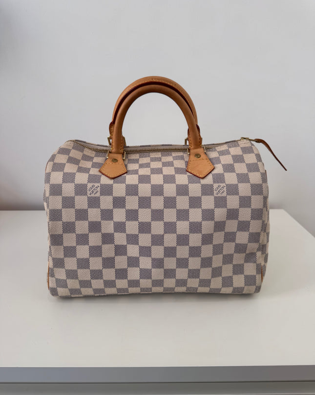 Sac Louis Vuitton Speedy 30 damier azur