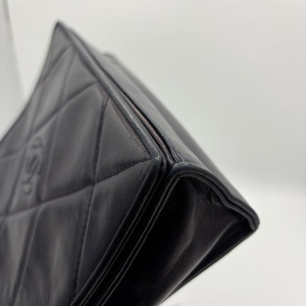 Sac Chanel Single flap marine
