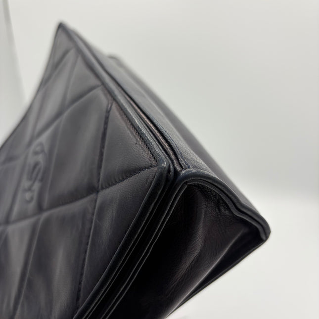 Sac Chanel Single flap marine