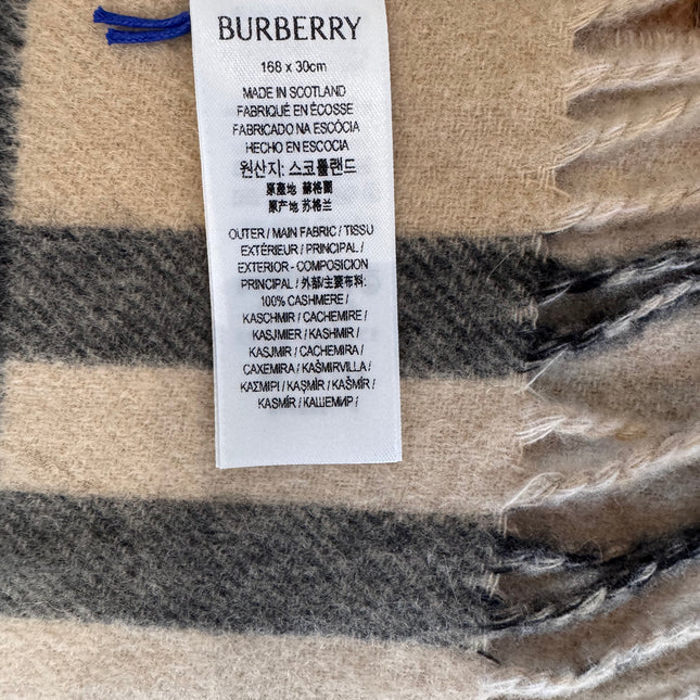 Écharpe Burberry Cachemire 168cm