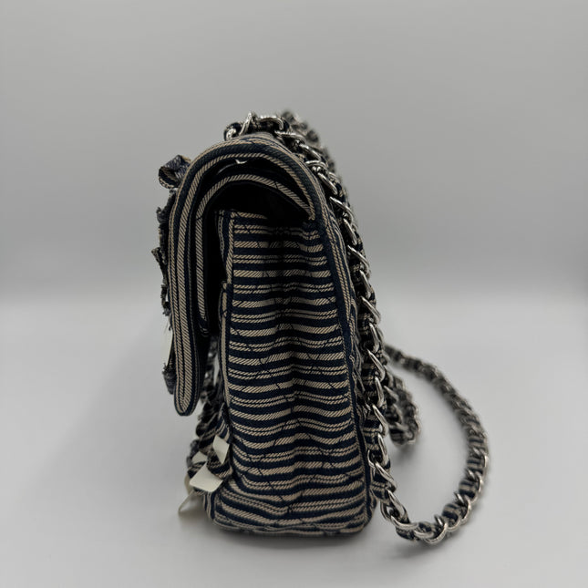 Sac Chanel Timeless Tissu Rayé