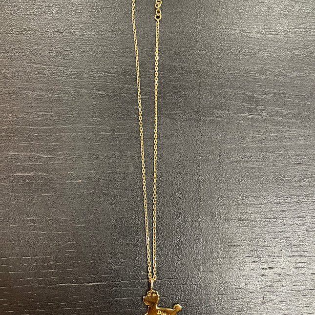 Collier Dior Vintage Chien