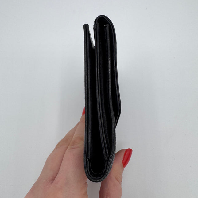 Portefeuille Chanel Cuir Caviar Noir