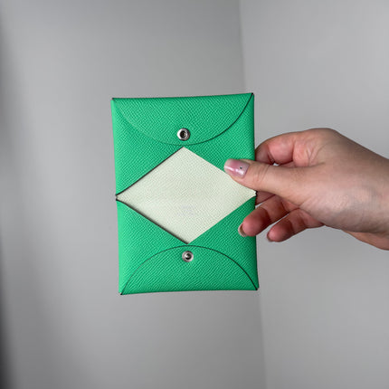 Porte-cartes Hermès Calvi Cactus