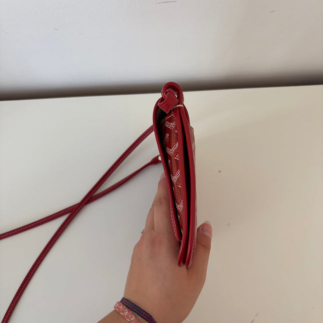 Sac Pochette Goyard Plumet bandoulière rouge