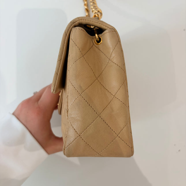 Sac Chanel Timeless Mini Square Beige