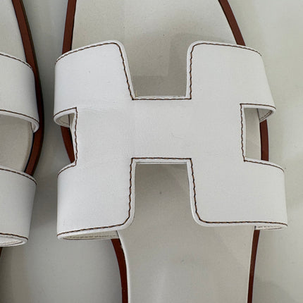 Sandales Oran Hermès Blanches T41