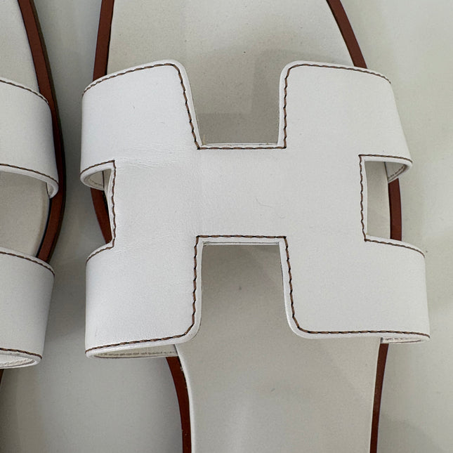 Sandales Oran Hermès Blanches T41
