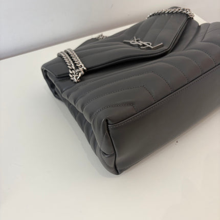 Sac Saint Laurent Loulou Medium Gris foncé