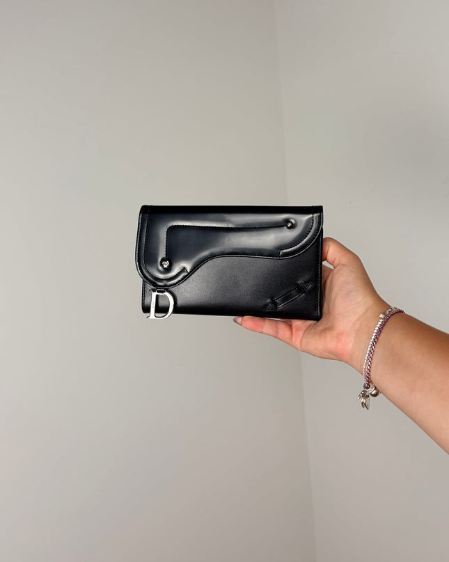 Portefeuille Dior Saddle Noir