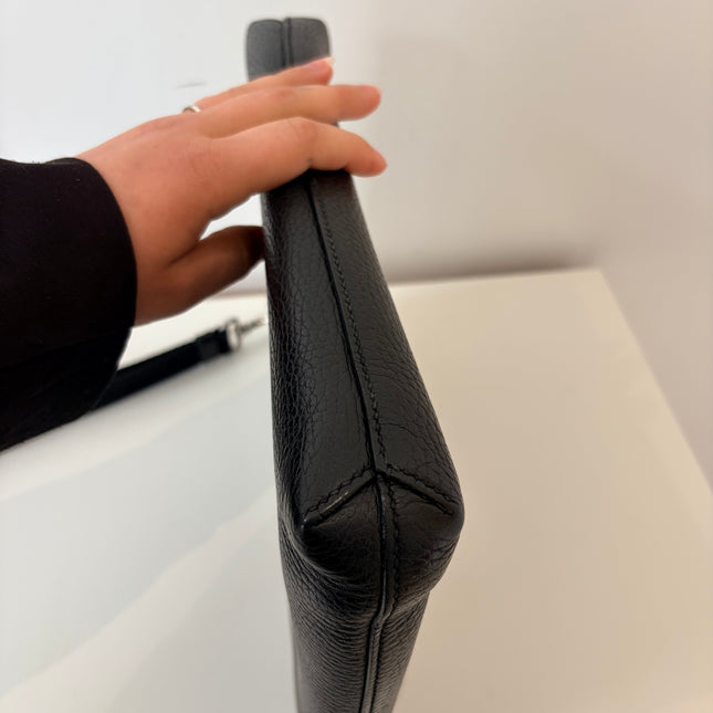 Pochette en cuir Gucci noir