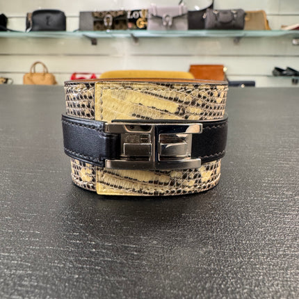 Bracelet Manchette Lézard Hermès