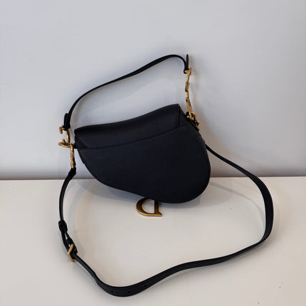 Sac Saddle Dior Moyen Noir Bandoulière