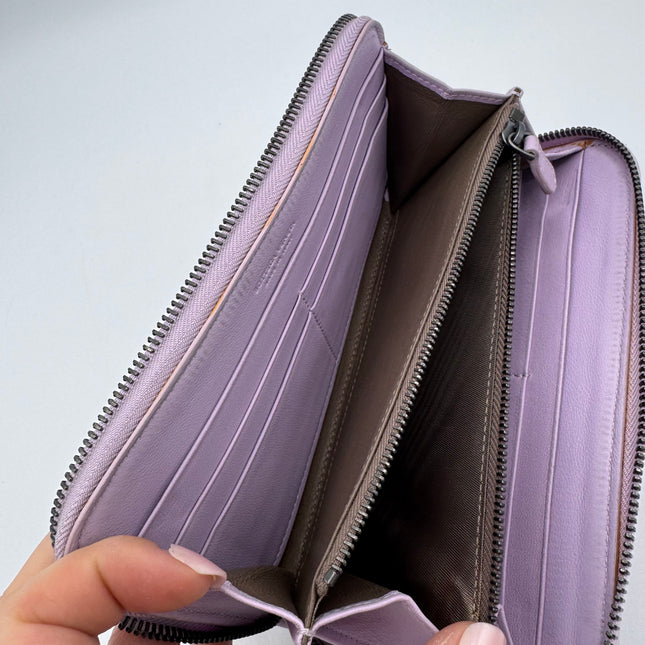Portefeuille Bottega Veneta lilas