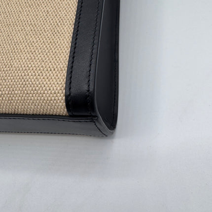 Sac Celine Cabas Vertical Toile Beige