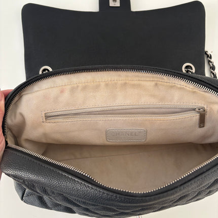 Sac Chanel single flap souple noir