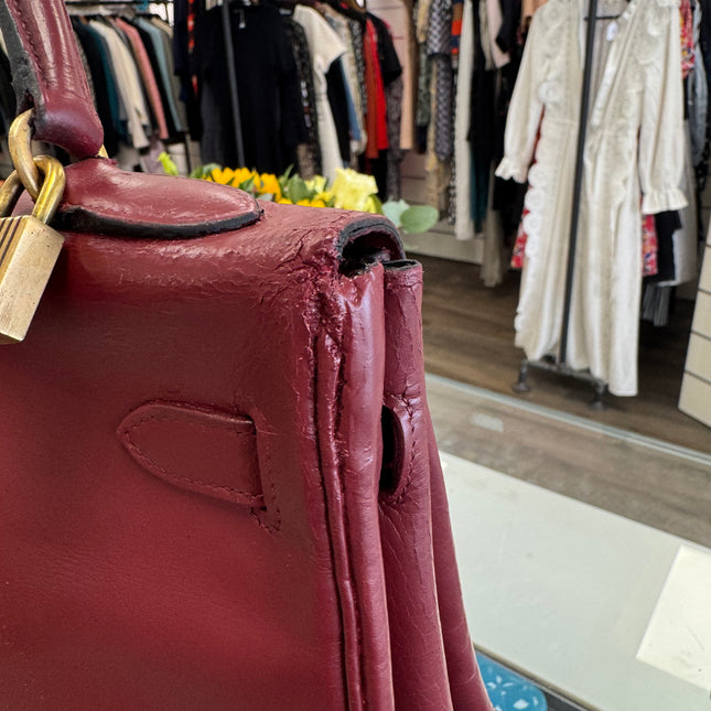 Sac Kelly 32 Hermès Rouge H