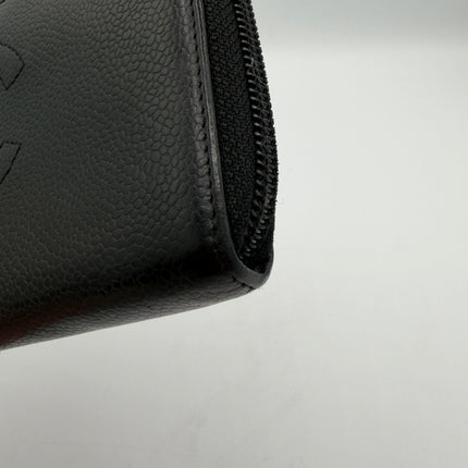 Portefeuille Chanel CC cuir grainé