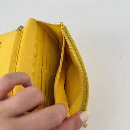 Sac Chanel Wallet on Chain Jaune