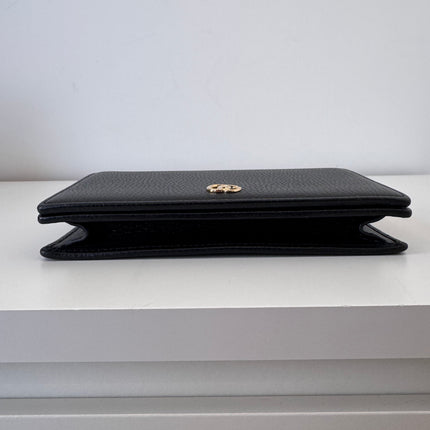 Sac Gucci Wallet on chain GG Marmont noir