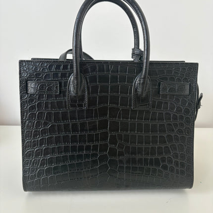 Sac de jour Saint Laurent embossé crocodile baby