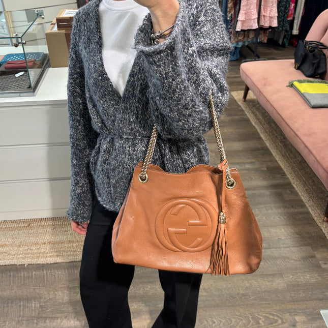 Sac Cabas Hobo Gucci Camel