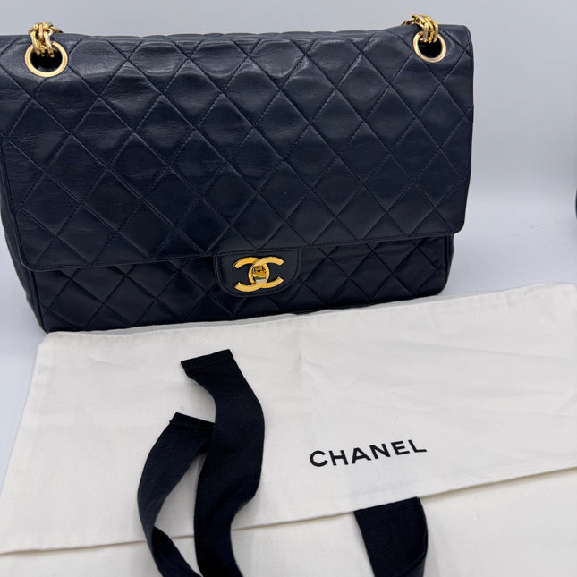 Sac Chanel Vintage Timeless Marine
