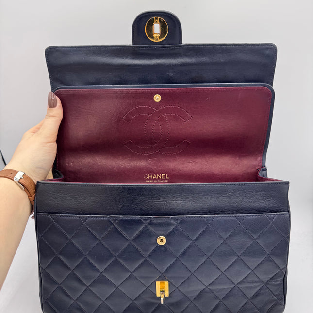 Sac Chanel Vintage Timeless Marine