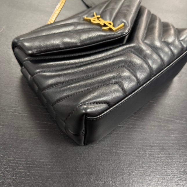 Sac Loulou Small Noir Saint Laurent
