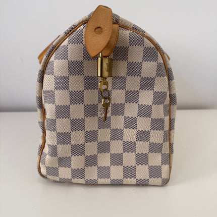 Sac Louis Vuitton Speedy 30 damier azur