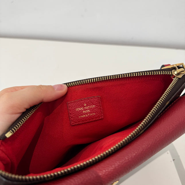 Sac Louis Vuitton bandoulière Twice Monogram & Rouge