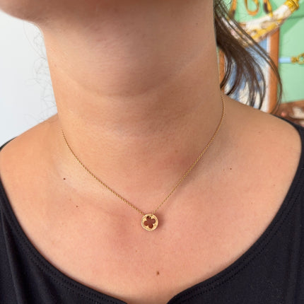 Collier pendentif Louis Vuitton Empreinte or jaune